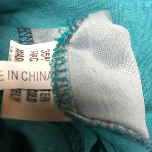 Forla Paris Women Asymmetric Dress Embellished Patchwork V-Neck Cap Sleeve Blue - Picture 6 of 10